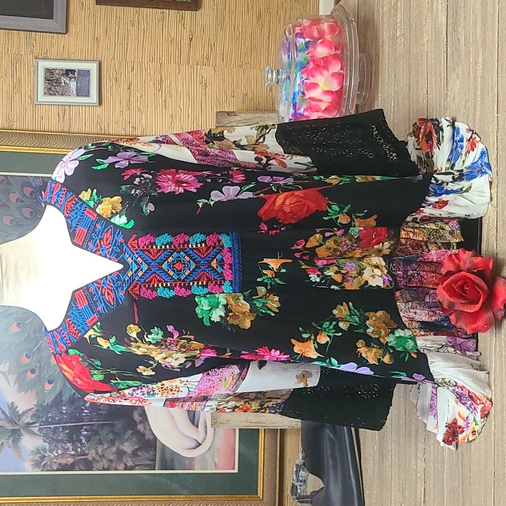 LOVELY bohemian Blouse 2X